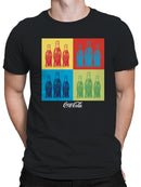 Officially Licensed Coca Cola Pop Art Bottle Grid Men's T-shirt