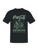Officially Licensed Coca Cola Distinctive Bottle Art Men's T-shirt