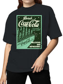 Officially Licensed Coca Cola Vintage Ad: Ice Cold Delight Women's T-shirt