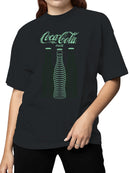Officially Licensed Coca Cola Retro Coke Neon Bottles Women's T-shirt