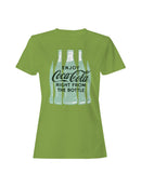 Officially Licensed Coca Cola Enjoy Coke Bottle Art Women's T-shirt