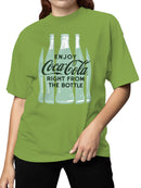 Officially Licensed Coca Cola Enjoy Coke Bottle Art Women's T-shirt