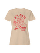 Officially Licensed Coca Cola Holidays Are Coming Santa Graphic Women's T-shirt
