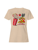 Officially Licensed Coca Cola Perfect Together: Coke & Pizza Women's T-shirt