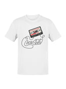 Officially Licensed Coca Cola Iconic Coke Cassette Design Men's T-shirt