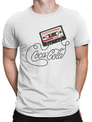 Officially Licensed Coca Cola Iconic Coke Cassette Design Men's T-shirt