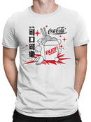 Officially Licensed Coca Cola Enjoy Yum! Noodles & Coke Men's T-shirt