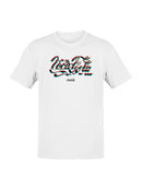 Officially Licensed Coca Cola Glitch Effect Design Men's T-shirt