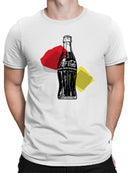 Officially Licensed Coca Cola Vintage Coke Pop Art Design Men's T-shirt