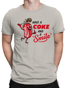 Officially Licensed Coca Cola Have a Coke and Smile Men's T-shirt