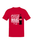 Officially Licensed Coca Cola It's the Real Thing Men's T-shirt