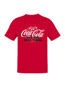 Officially Licensed Coca Cola Music: It's the Real Thing Men's T-shirt