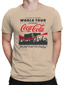 Officially Licensed Coca Cola World Tour Graphic Art Men's T-shirt