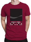 Officially Licensed Coca Cola Elegantly Modern Soundwave Men's T-shirt