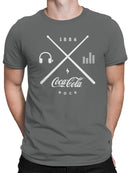Officially Licensed Coca Cola Rock Music 1886 Men's T-shirt