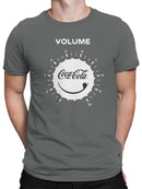 Officially Licensed Coca Cola Volume Dial Graphic Men's T-shirt