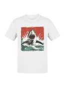 Ferocious Shark Attack Art Men's T-shirt