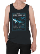 Speedy Needly Boi Shark Facts Men's Tank Top