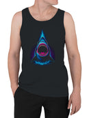Neon Splash Shark Attack Art Men's Tank Top