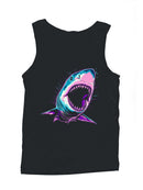 Neon Shark Art with Vibrant Colors Men's Tank Top