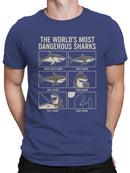 The World's Most Dangerous Sharks Men's T-shirt