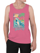 Fintastic Getaway Shark Paradise Men's Tank Top