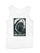 Nine Lives Left: Cat vs Shark Men's Tank Top