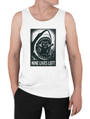 Nine Lives Left: Cat vs Shark Men's Tank Top