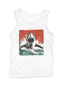 Ferocious Shark Attack Art Men's Tank Top