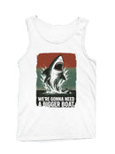 Great White Shark Splashing Sea Men's Tank Top