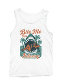 Bite Me I'm Relaxing Graphic Men's Tank Top