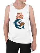 Shark Pizza Fun Slogan Design Men's Tank Top