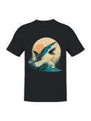 Majestic Shark Under Moonlight Men's T-shirt