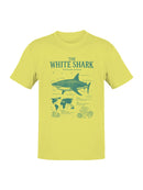 White Shark Anatomy and Habitat Men's T-shirt