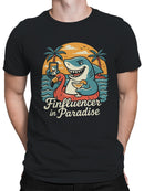 Finfluencer in Paradise Design Men's T-shirt
