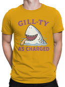Gill-ty Shark Humor Design Men's T-shirt