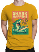 Shark Happens: Comic Sea Adventure Men's T-shirt
