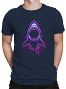 Neon Retro Shark Attack Men's T-shirt