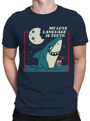 Shark Love Language Humor Design Men's T-shirt