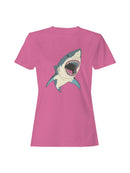 Ferocious Great White Attack Women's T-shirt