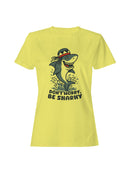 Chill Shark Design "Don't Worry, Be Sharky Women's T-shirt