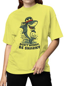 Chill Shark Design "Don't Worry, Be Sharky Women's T-shirt