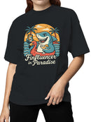 Finfluencer in Paradise Design Women's T-shirt