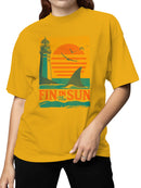 Fin in the Sun Vintage Design Women's T-shirt
