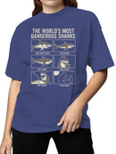 The World's Most Dangerous Sharks Women's T-shirt