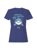 You're Fin-Tastic Cute Shark Design Women's T-shirt