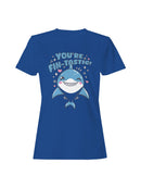 You're Fin-Tastic Cute Shark Design Women's T-shirt