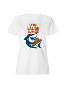 Shark Pizza Fun Slogan Design Women's T-shirt