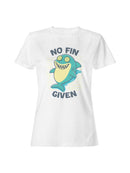 No Fin Given Shark Cartoon Women's T-shirt