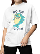 No Fin Given Shark Cartoon Women's T-shirt